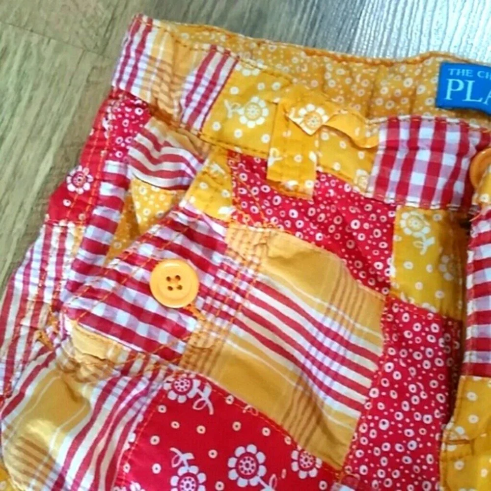 Children's Place Girls Patchwork Long Shorts Size‎ 8